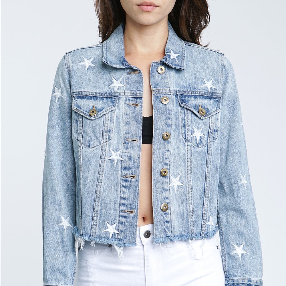 Pistola Denim Jacker with stars